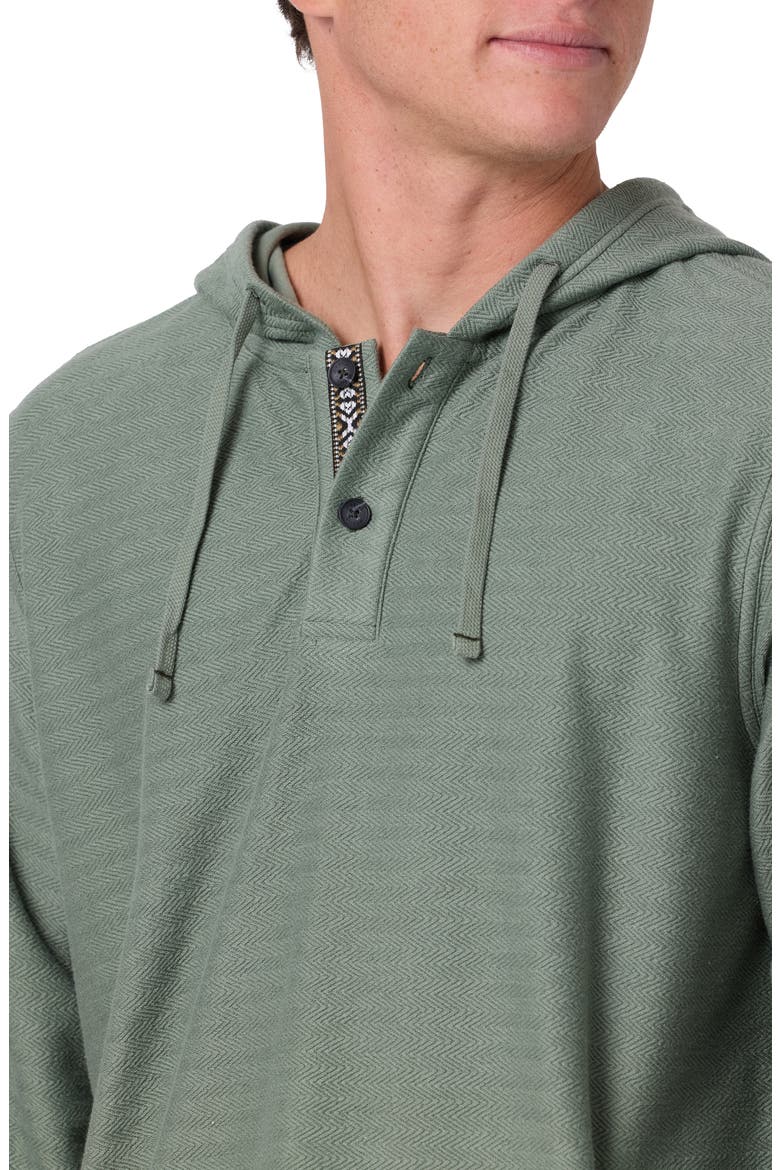 Bavaro Cotton Blend Poncho Hoodie, Alternate, color, SAGE