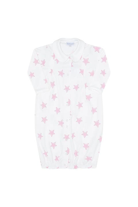 Pink Stars Print Converter Gown - Baby