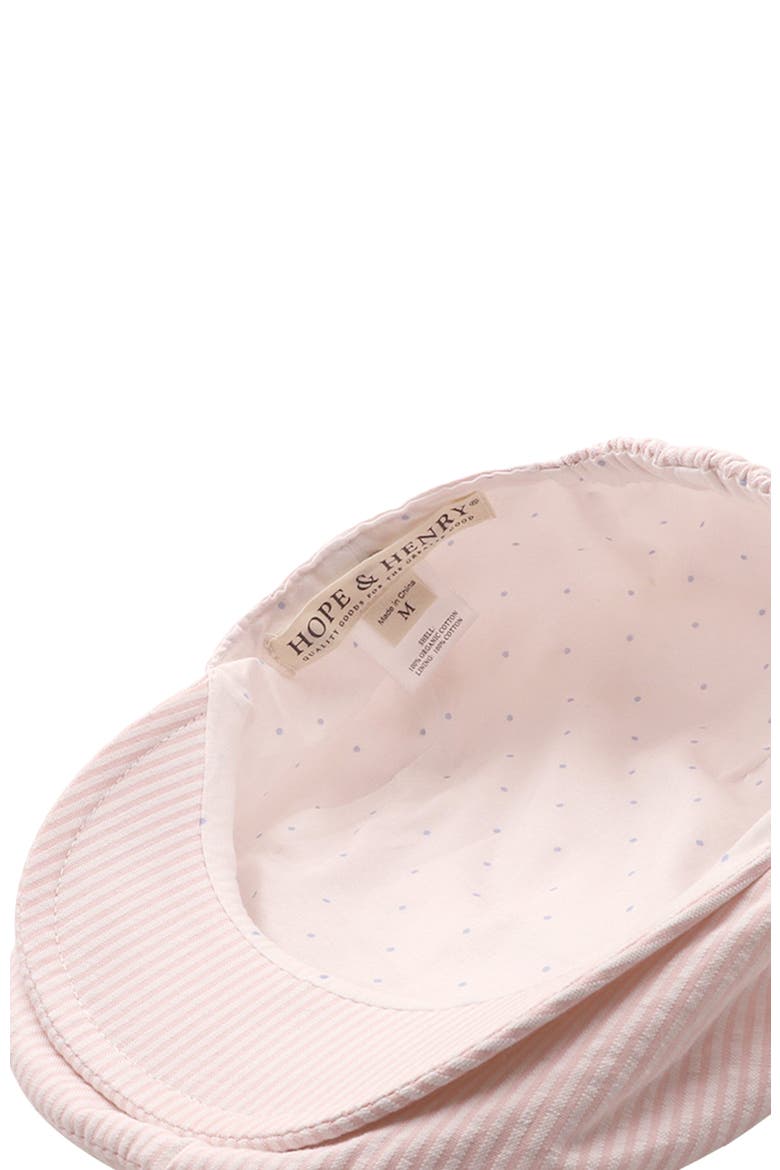 Boys' Driver Cap, Kids, Alternate, color, Light Pink Seersucker
