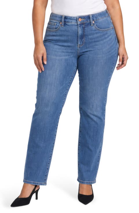 Marilyn High Waist Straight Leg Jeans