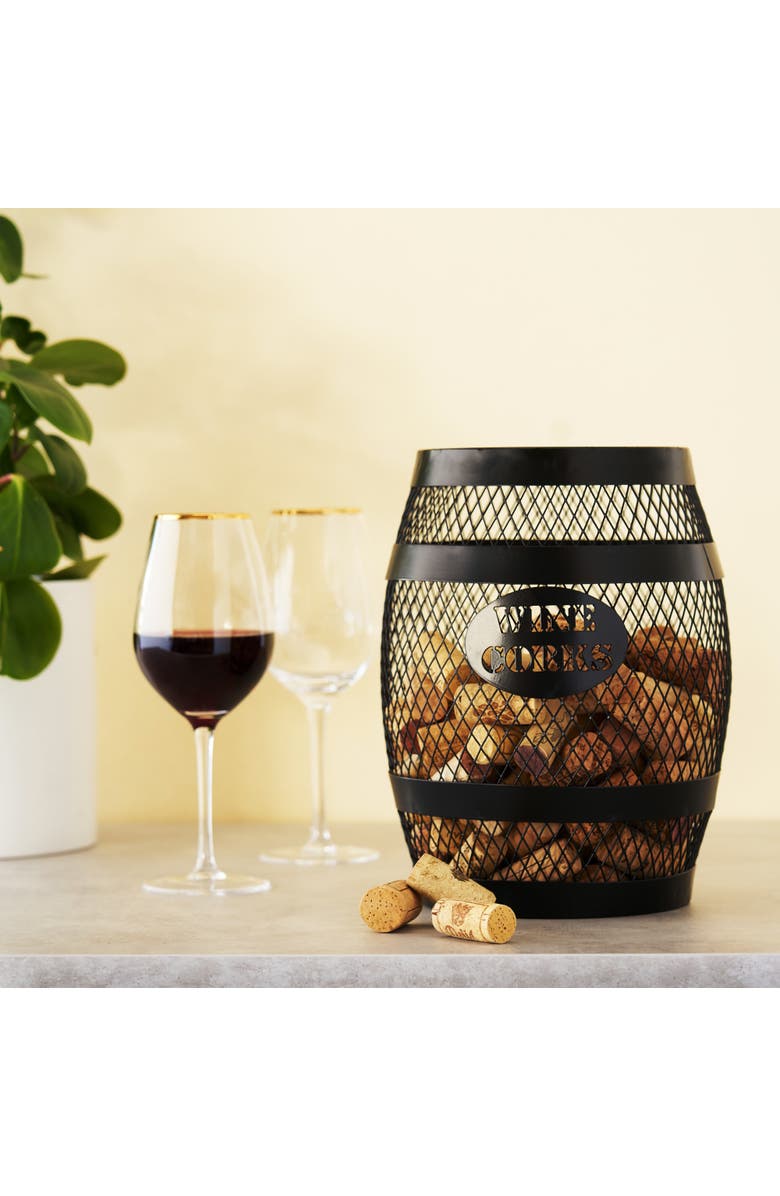 TWINE Barrel Cork Holder, Alternate, color, Black