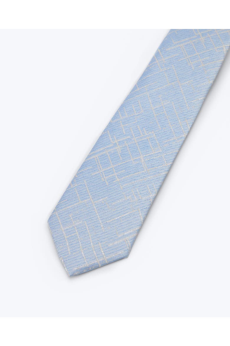 Metallic Boucle Silk Jacquard Tie, Alternate, color, Blue