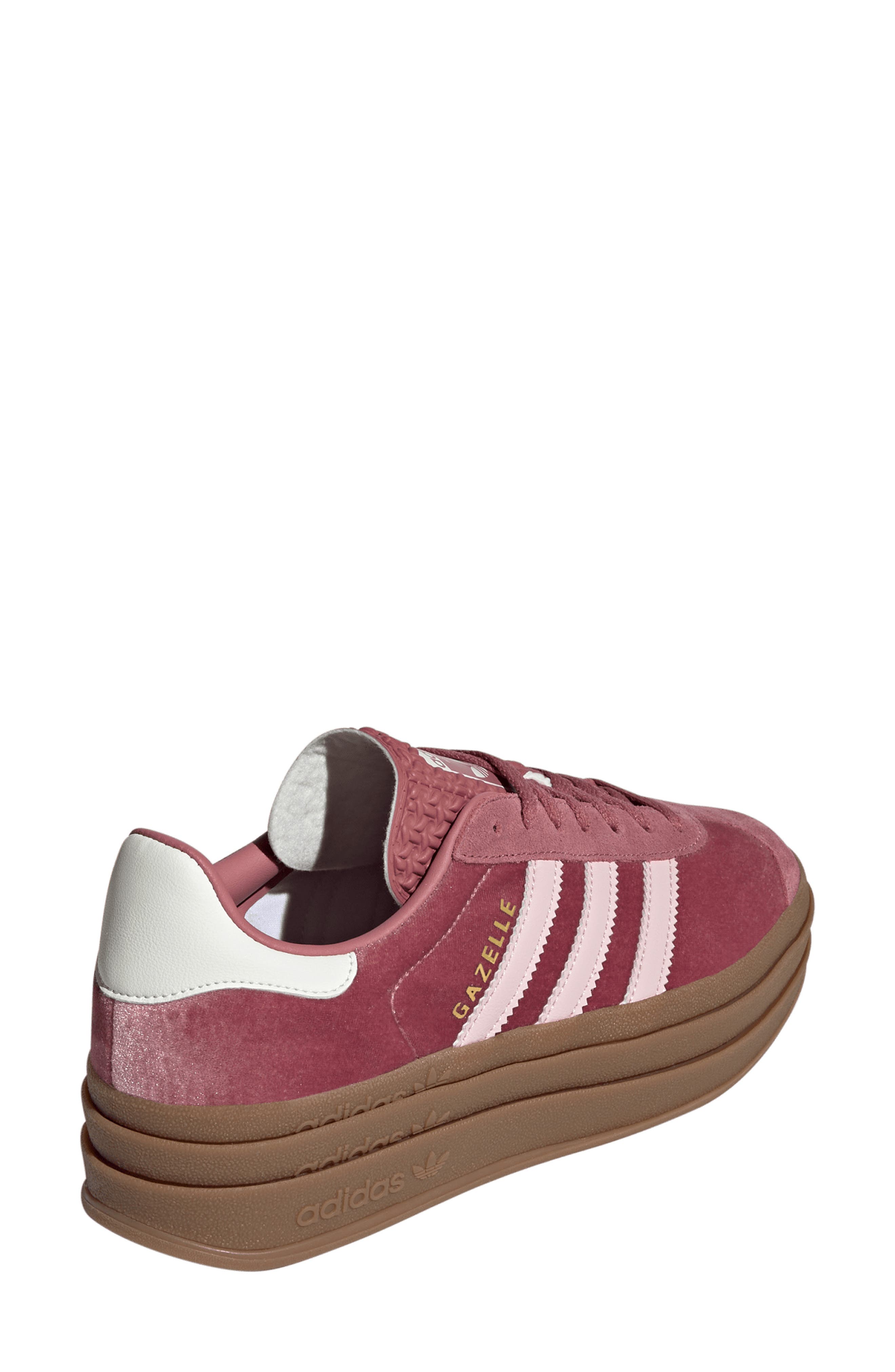 Gazelle Bold Platform Sneaker, Alternate, color, CRIMSON/ PINK/ OFF WHITE