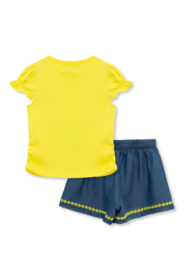 Peek Aren't You Curious Kids' Tulip Embroidered Graphic T-Shirt & Denim ...