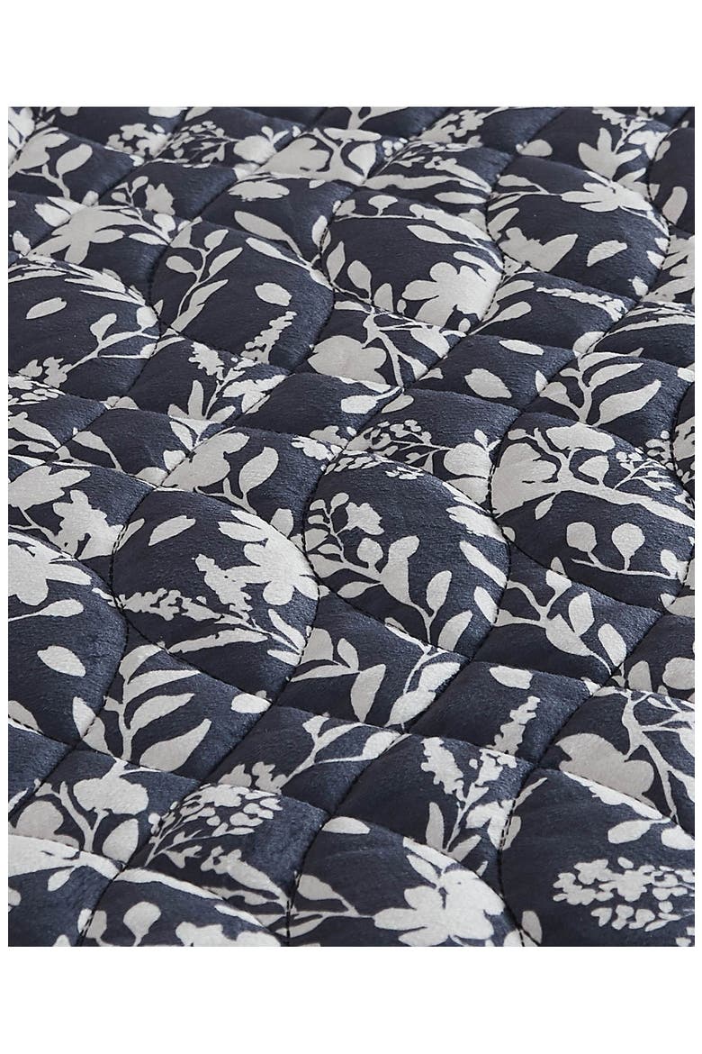 Vanna Velvet Quilt Set, Alternate, color, BLACK