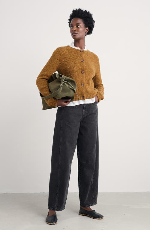 Seasalt Cornwall Dawson Pick Merino Wool Blend Cardigan In Brown