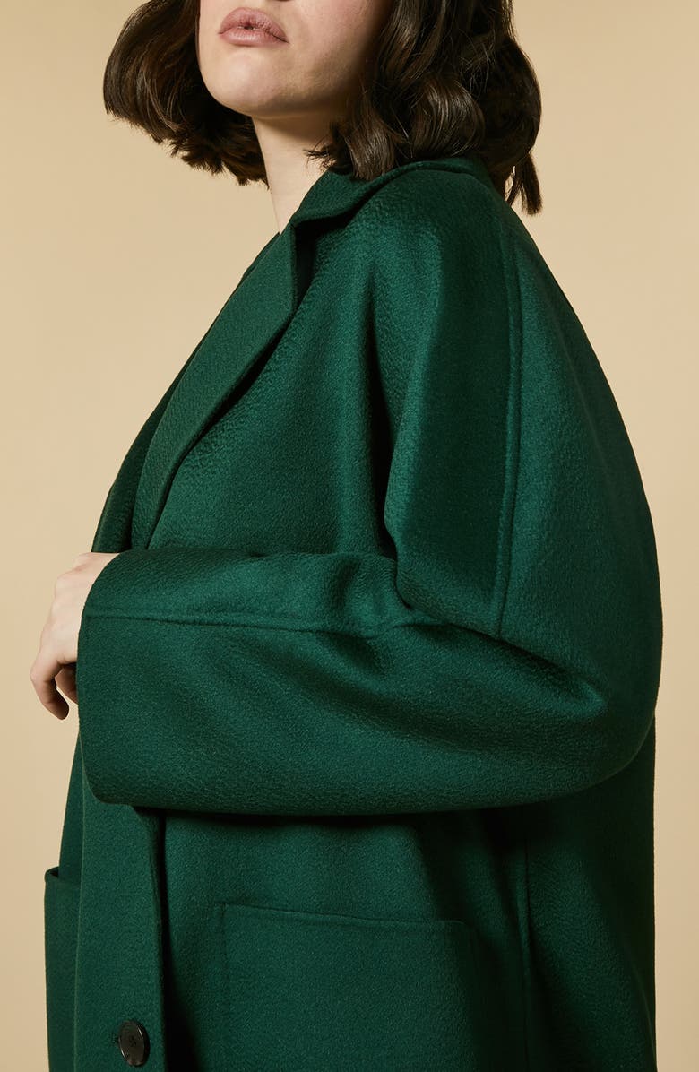 Marina Rinaldi Tamburo Wool Coat, Alternate, color,