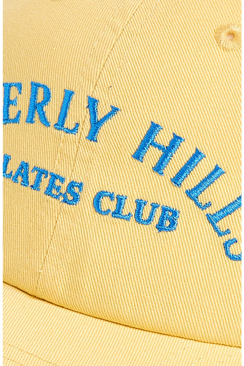 Beverly Hills Pilates Club Cotton Twill Baseball Cap, Alternate, color, BUTTER