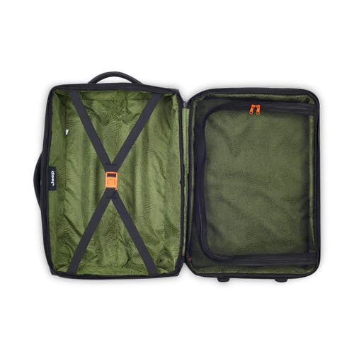 Jeep Js006b 20 Inch Two Wheel Rolling Travel Duffle Bag In Black