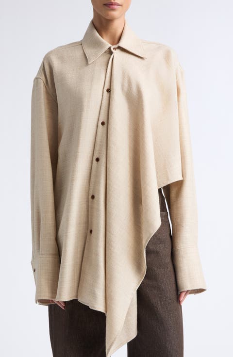 Tess Wool Asymmetric Shirt