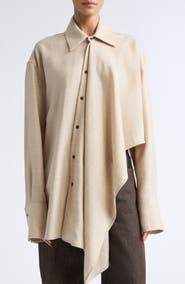 OSSOU Tess Wool Asymmetric Shirt