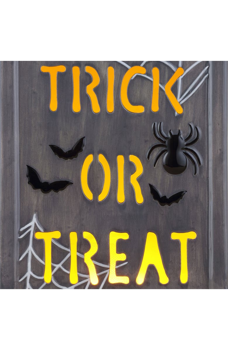 Mr. Halloween 10 in. Ceramic LED Tombstone -Trick or Treat, Alternate, color, Multicolor