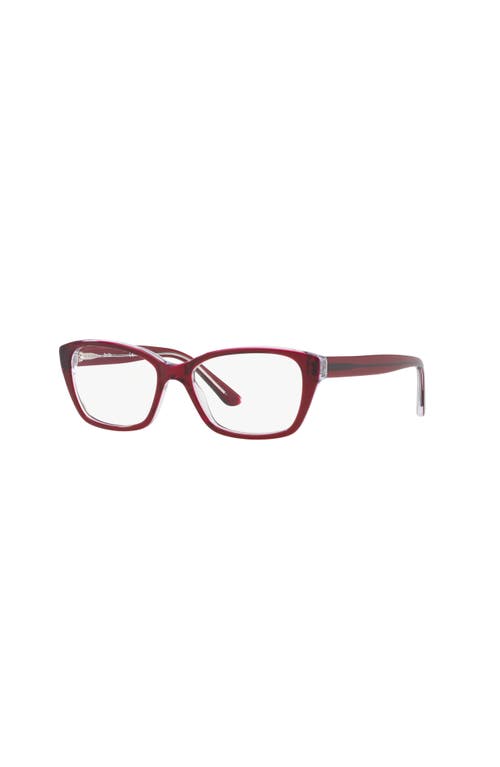 Sferoflex 51mm Butterfly Optical Glasses In Red