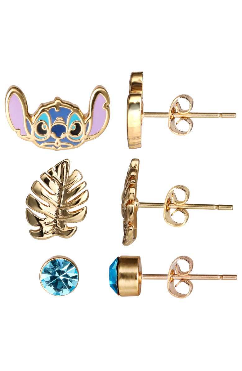 Disney Lilo and Stitch 3 Piece Earring Set, Alternate, color, Multi