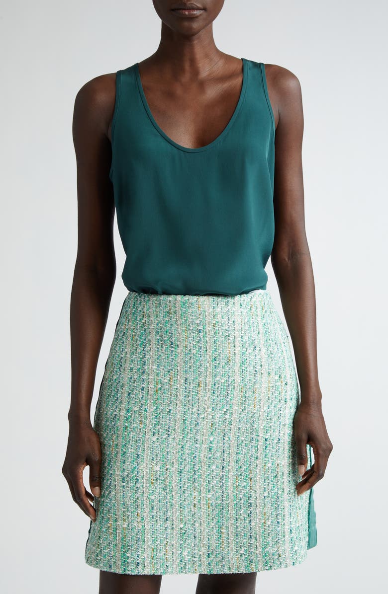 ST. JOHN Silk Crêpe de Chine Tank, Main, color,