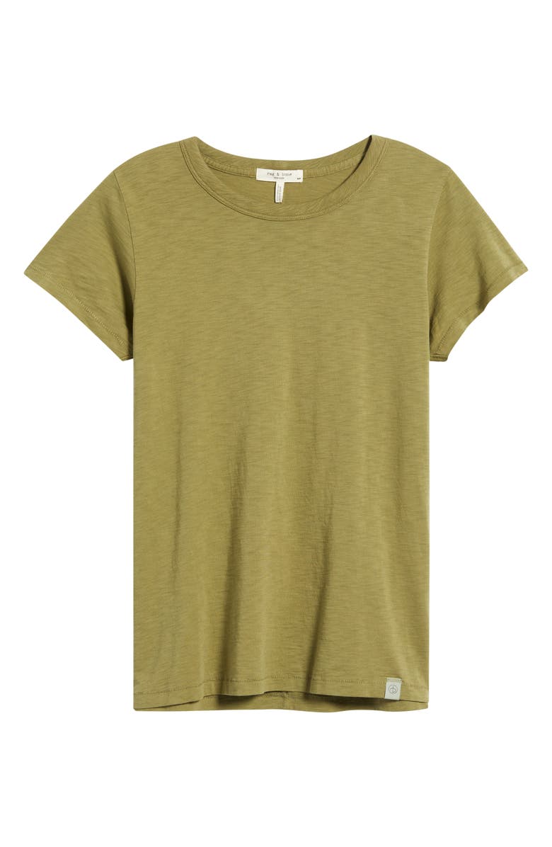 rag & bone The Slub Cotton T-Shirt, Alternate, color, Olive
