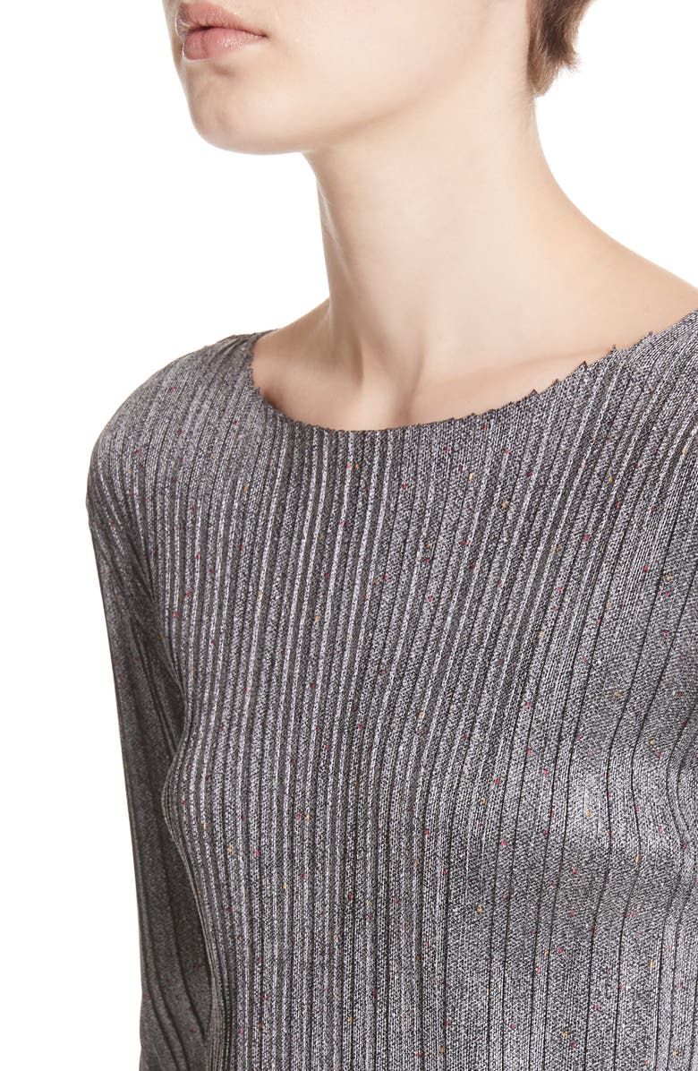 Simon Miller Ribbed Bateau Neck Top, Alternate, color, 