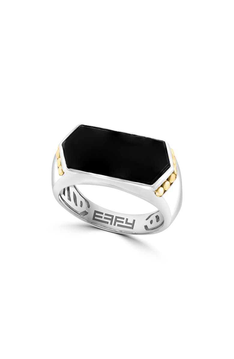 EFFY Smooth Onyx Ring, Main, color, 