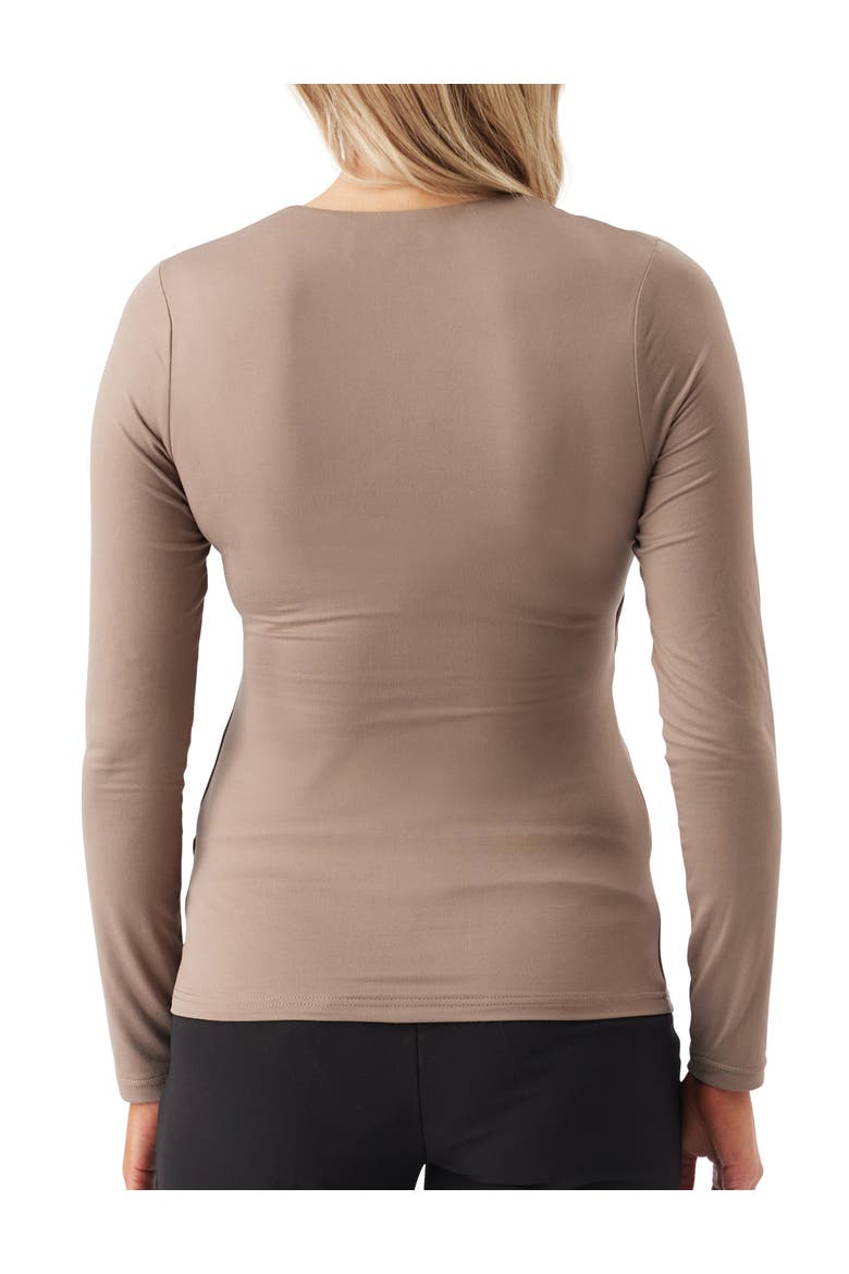 Luxe Knit Embrace Nursing Top, Alternate, color, Mocha