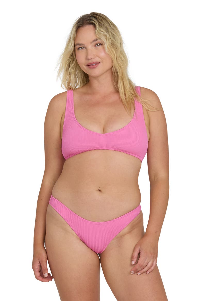Sunrays Jesse Bikini Top, Alternate, color, GUAVA