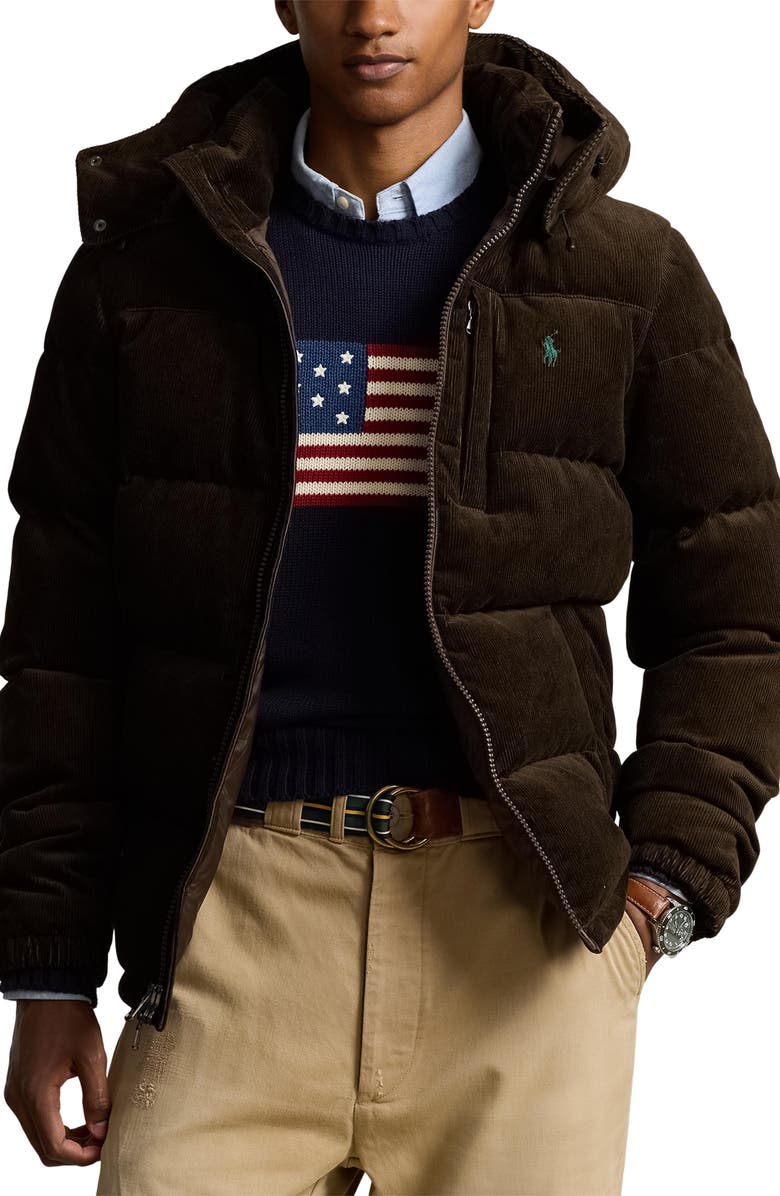 Polo Ralph Lauren El Cap Corduroy Jacket, Main, color, Dark Beech