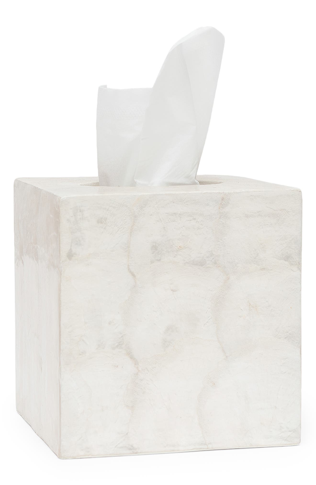 PIGEON AND POODLE Andria Pearlized Tissue Box - Pearlized