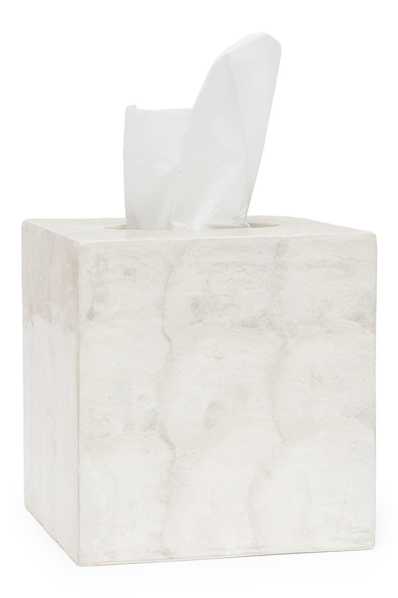 Andria Pearlized Tissue Box, Main, color, PEARLIZED