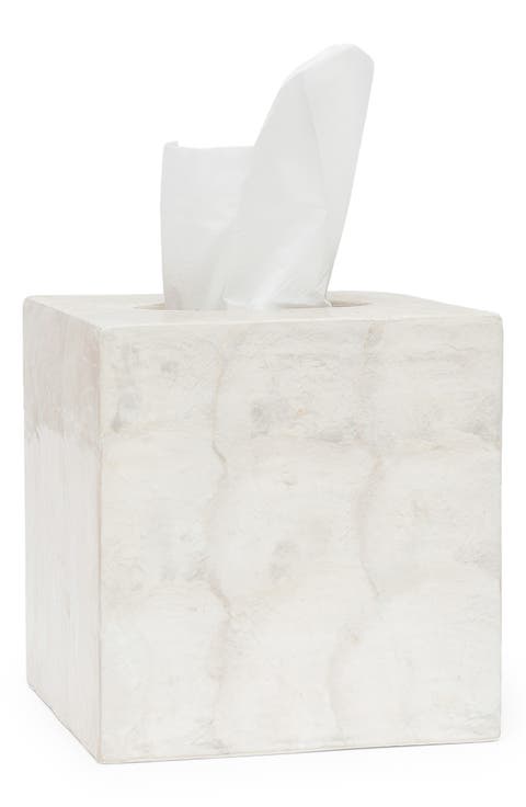 Andria Pearlized Tissue Box