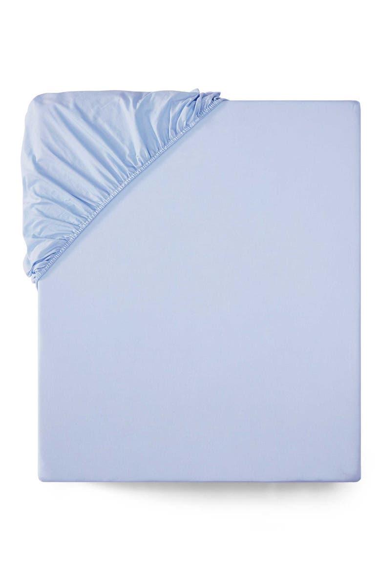 Essentials Cotton Fitted Sheet, Main, color, BOATHOUSE BLUE