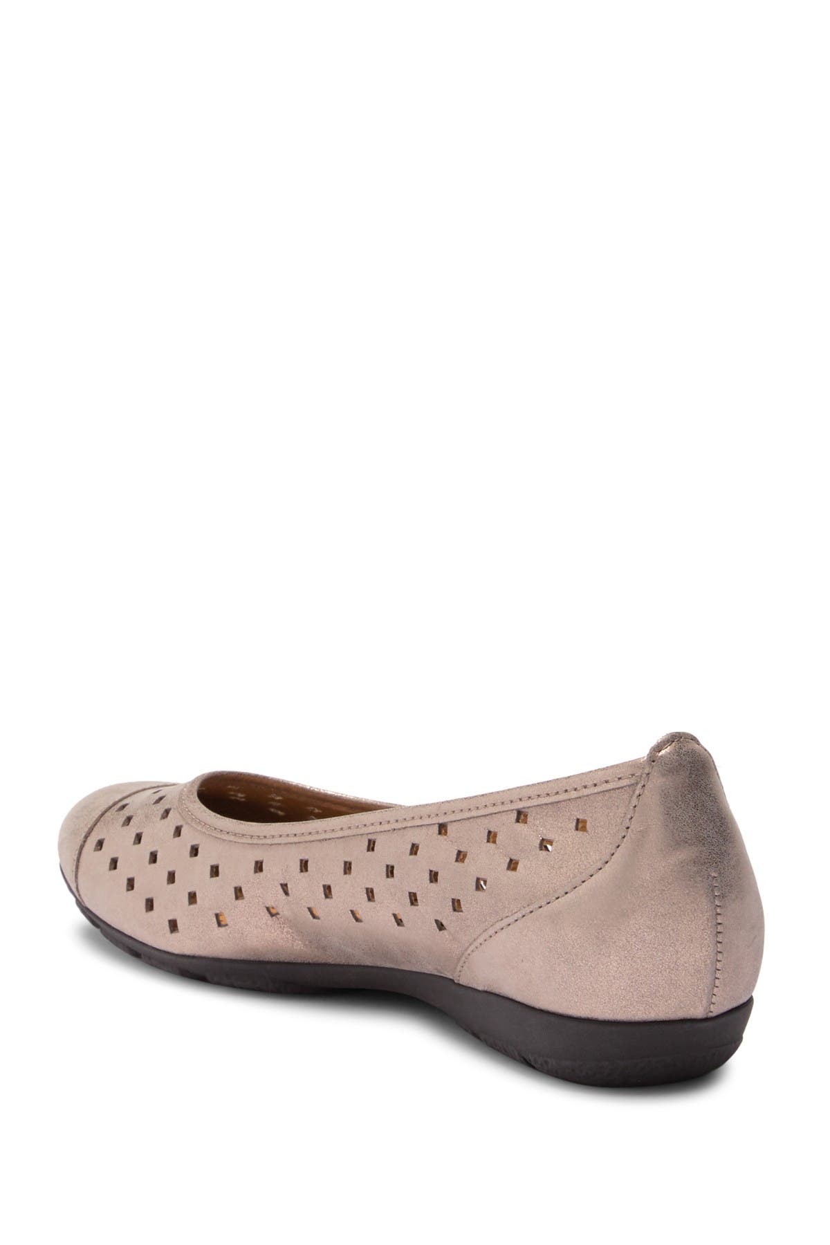 Gabor Perforated Ballet Flat, Alternate, color, 