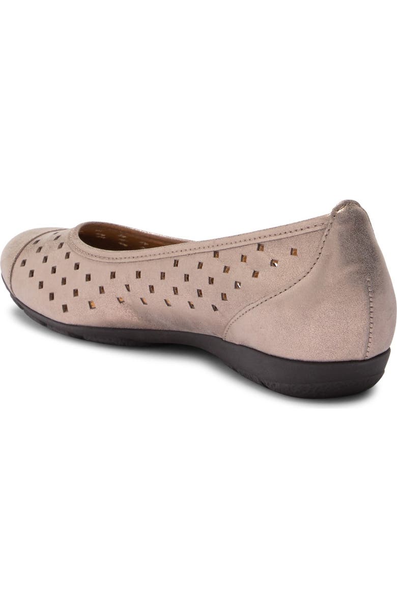 Gabor Perforated Ballet Flat, Alternate, color,