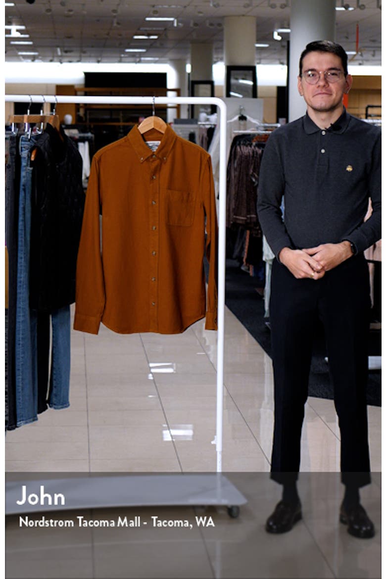 Heather Flannel Long Sleeve Button-Up Shirt video