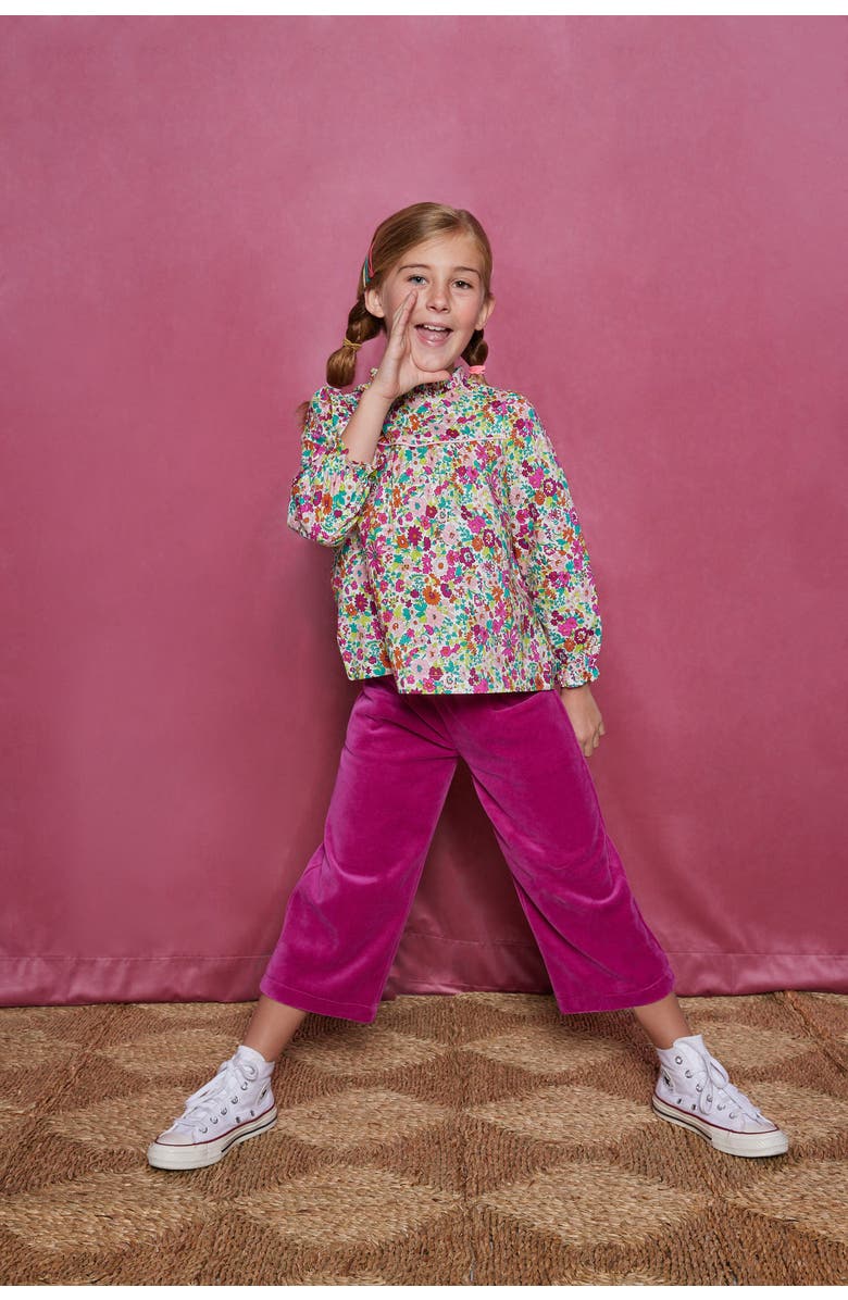 BISBY Kids' Ruffled McCall Top, Alternate, color, Magenta Floral