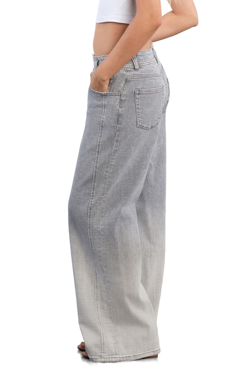 Vibe Seamed Wide Leg Jeans, Alternate, color, SEA GREY