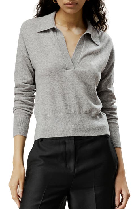 Women's Cashmere Polo Shirt