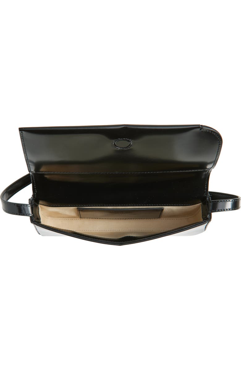 Jacquemus Le Curvo Leather Crossbody Bag, Alternate, color, Black