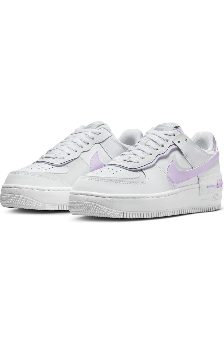 Nike Air Force 1 Shadow Sneaker, Main, color, White/ Lilac Bloom/ Photon