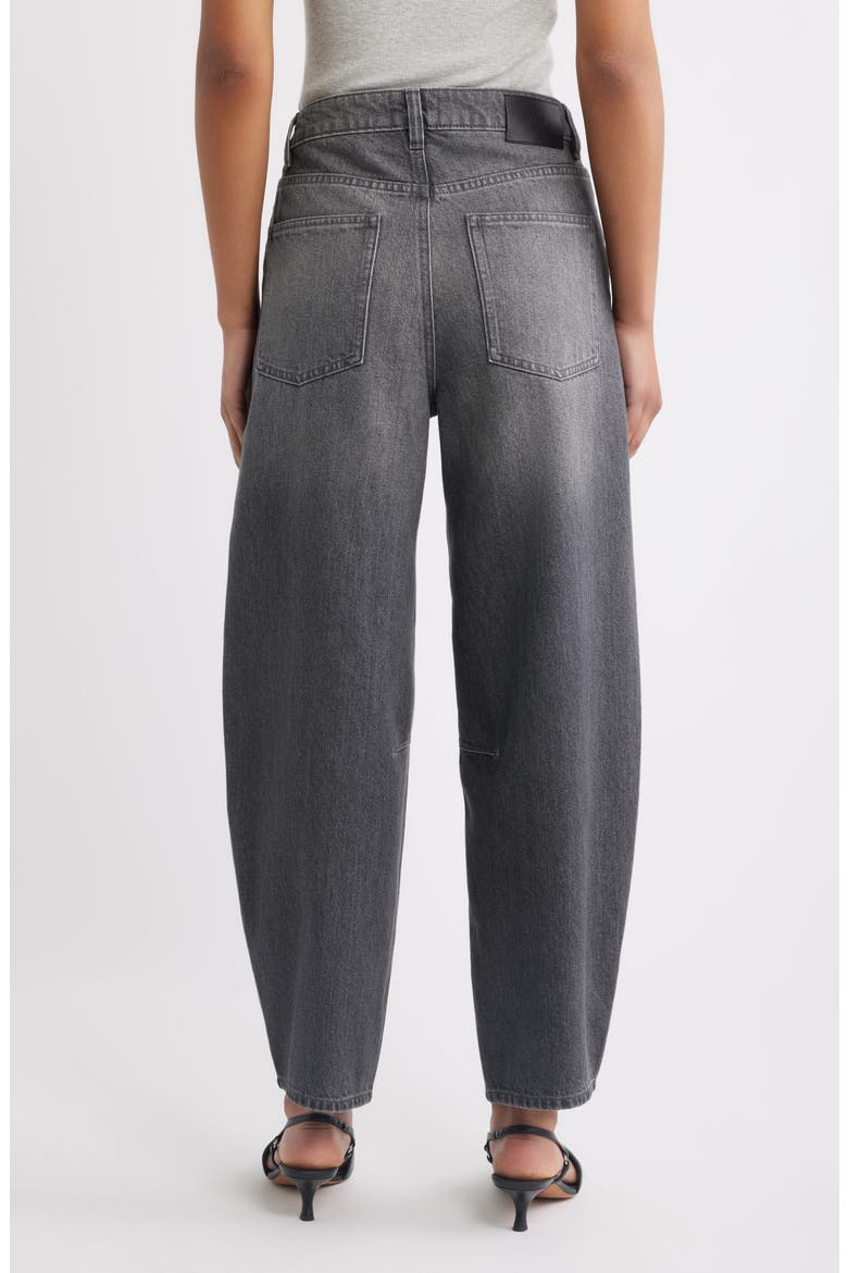 Miro High Waist Barrel Leg Jeans, Alternate, color, ASH GREY