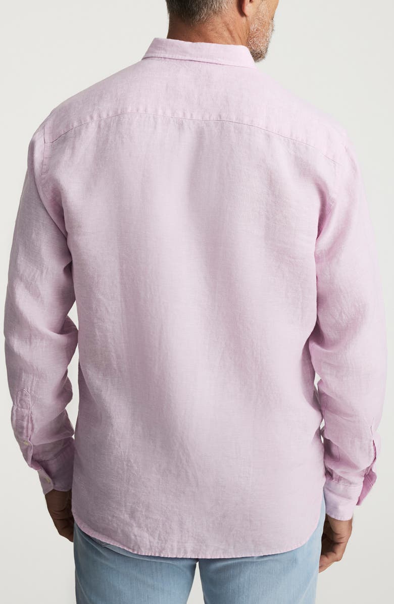 34 Heritage Linen Button-Up Shirt, Alternate, color, Lilac