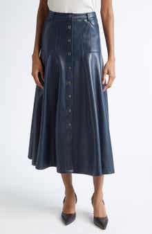 Veena Faux Leather Skirt