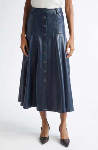 Veena Faux Leather Skirt