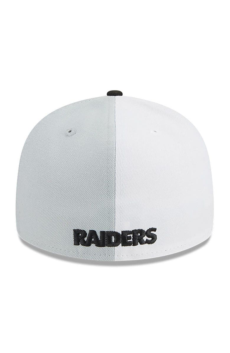 New Era Men's New Era Gray/Black Las Vegas Raiders 2023 Sideline Low Profile 59FIFTY Fitted Hat, Alternate, color, Gray