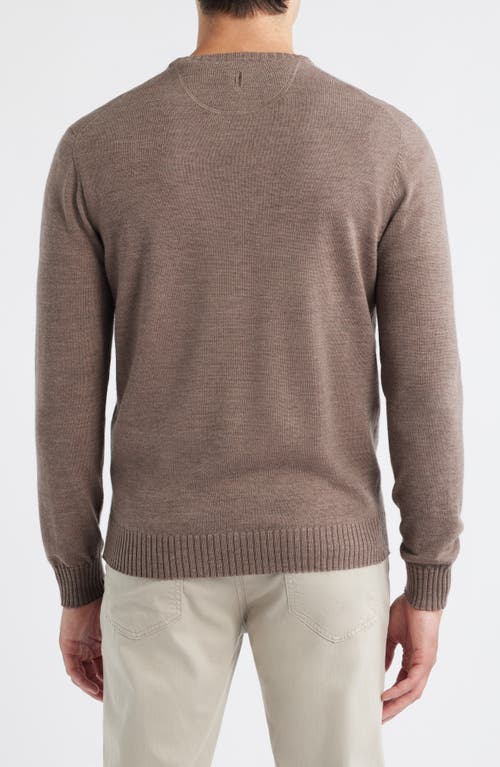 Johnnie-o Ronald Merino Wool Sweater In Brown