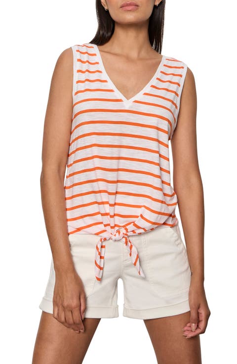 Floral Print Cotton Blend Tank