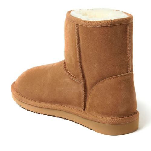 Dearfoams Fireside By  Rosebery Genuine Shearling Boot In Brown