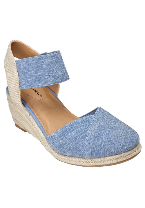 Comfortview The Abra Espadrille In Blue