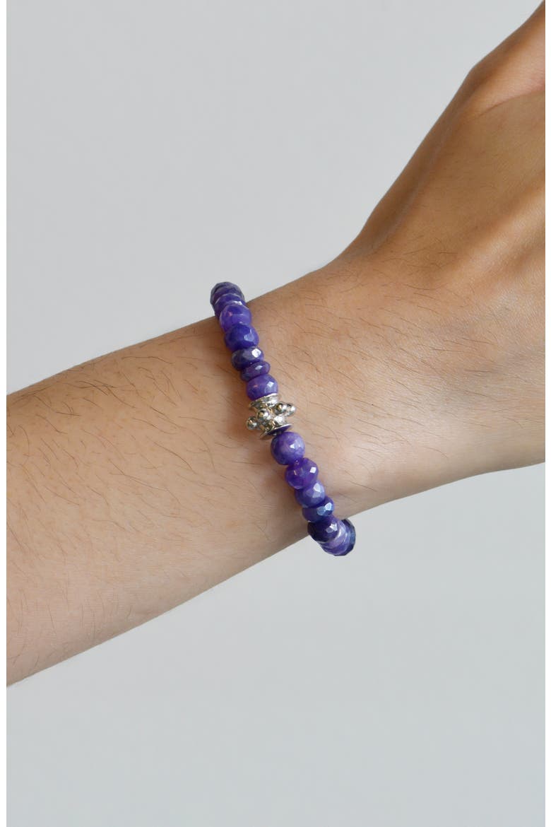 Bohème Faceted Mystic Purple Moonstone Bracelet, Alternate, color, PURPLE