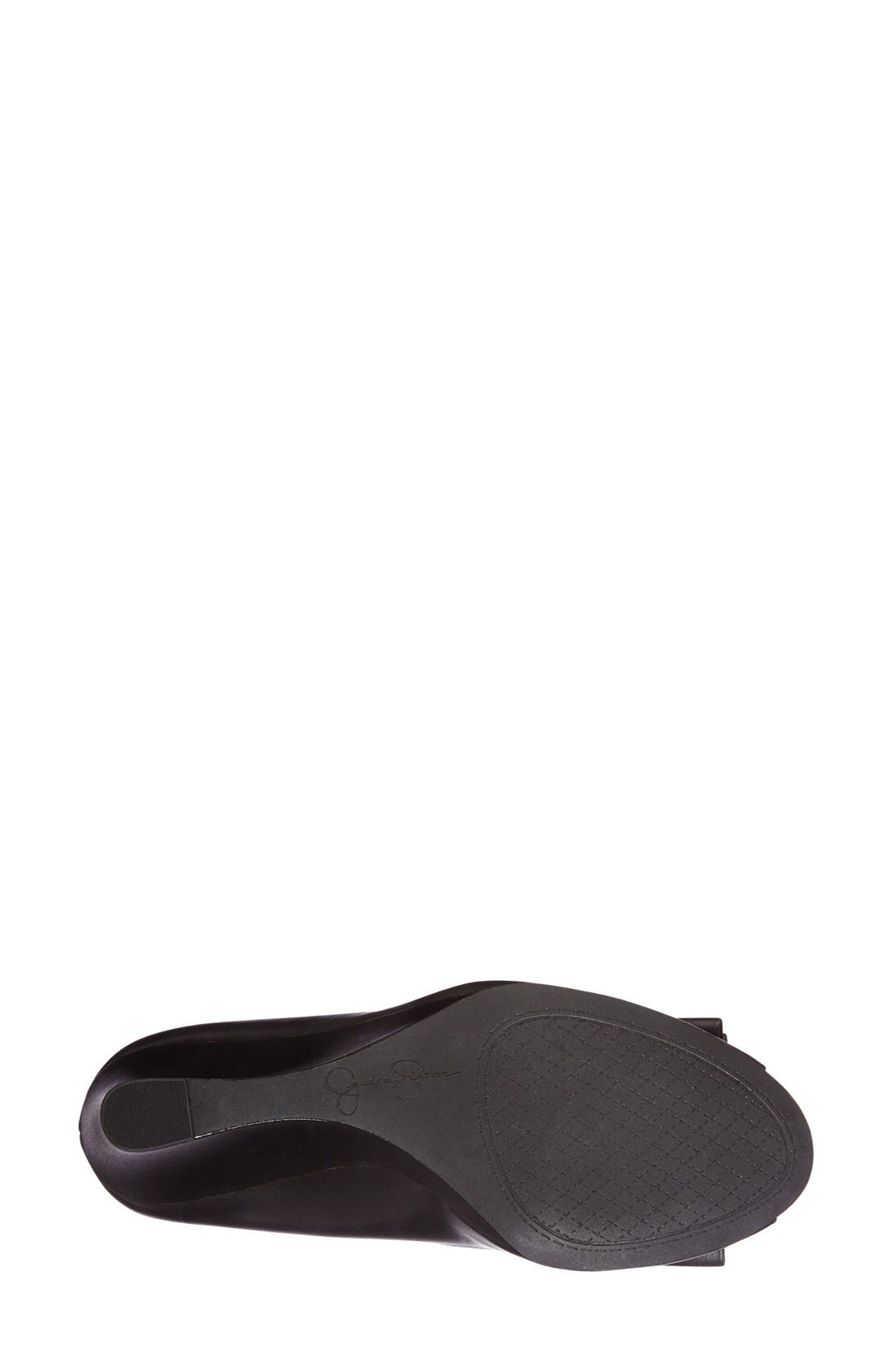 'Lyla' Wedge Sandal, Alternate, color, BLACK