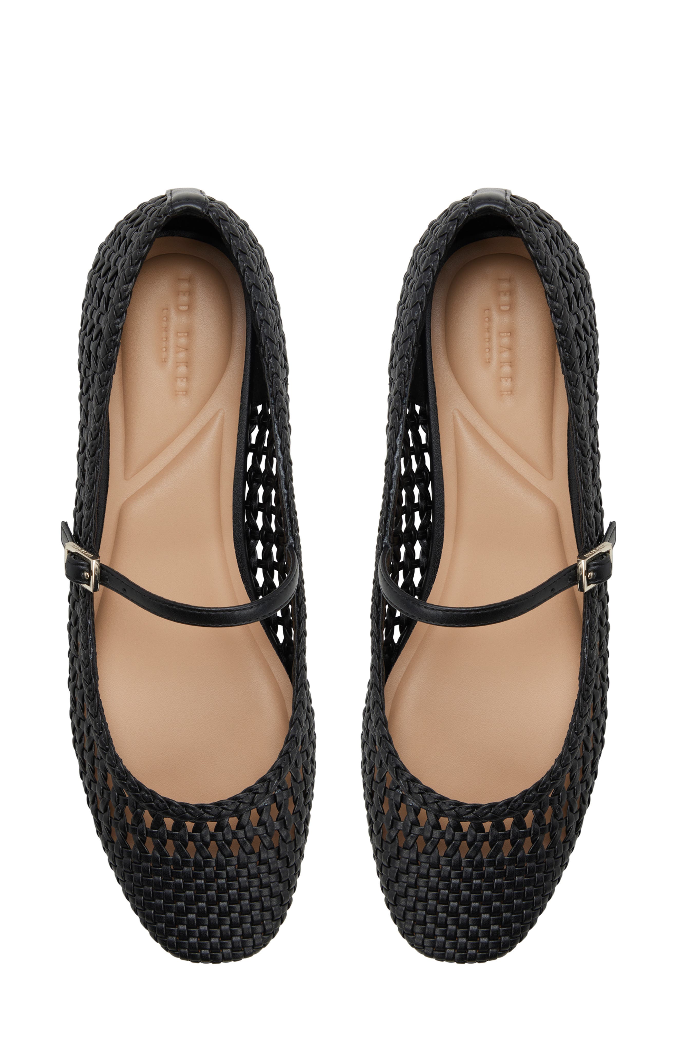 Ted Baker London Darcy Woven Mary Jane Flat, Alternate, color, Oxford