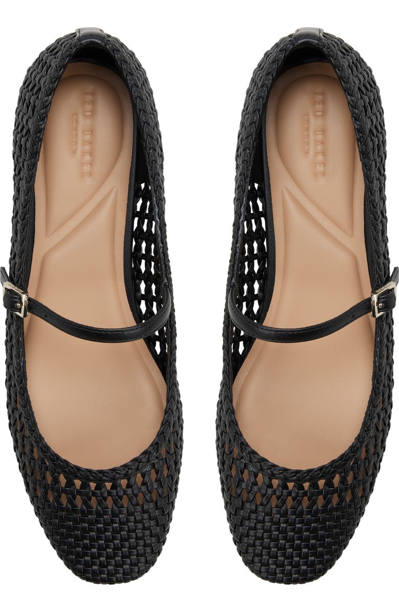 Ted Baker London Darcy Woven Mary Jane Flat, Alternate, color, Oxford